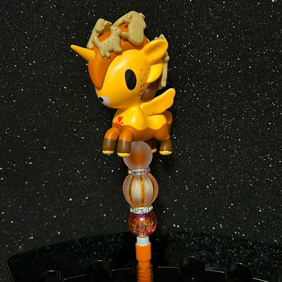 Hand Crafted beaded lead pencil with Tokidoki topper - Picture 3 of 4